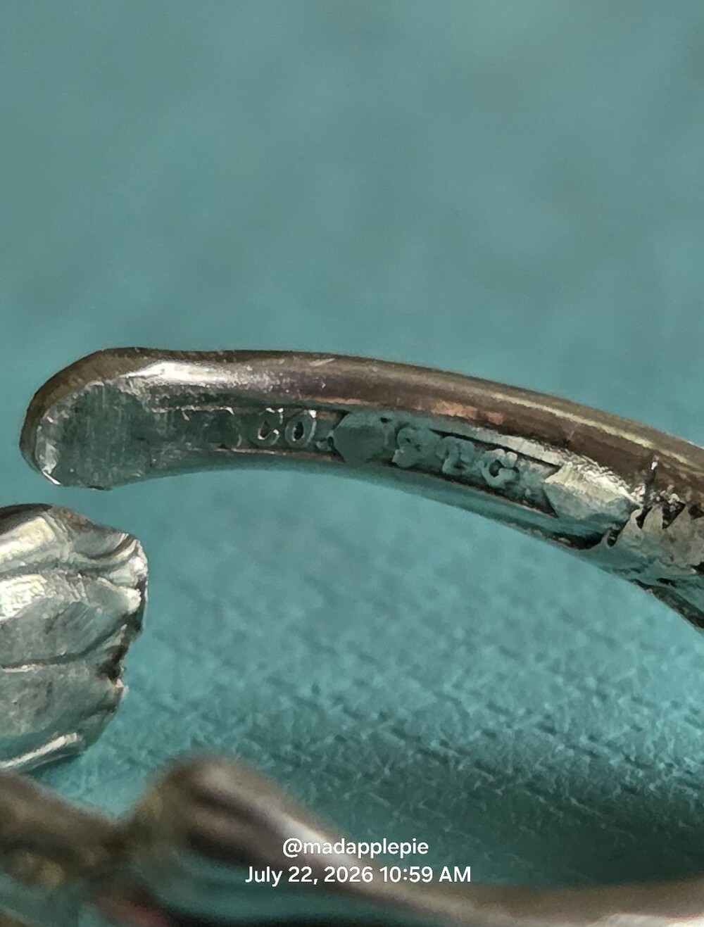 1885 Tiffany & Co Marigold (Tulip) Spoon Ring In Sterling  Luxury Minimalist #98 - Picture 11 of 14